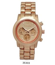 Rose Gold Metal Band With Rose Gold Dial