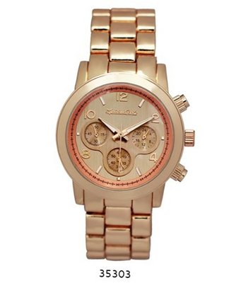 Rose Gold Metal Band With Rose Gold Dial