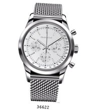 Silver Mesh Band , Silver Case/White Dial