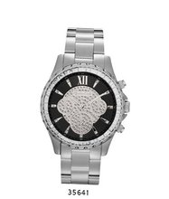 Silver Metal Band with Black/Silver Dial