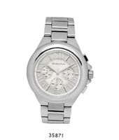 Silver Metal Band With White Dial 34393-0213
