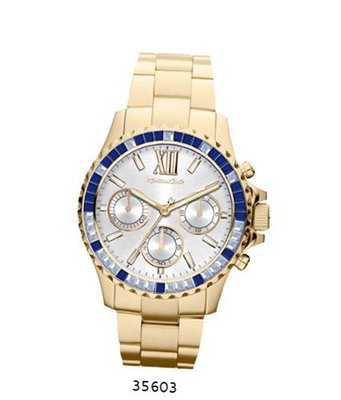 uMontres Carlo Gold Metal Band with Silver Dial 