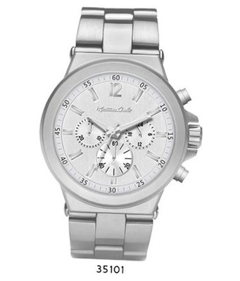 uMontres Carlo Silver Metal Band With Silver Dial 