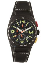 Montres De Luxe AVI-40-CR-N-A Avio Aluminum Black PVD Chrono Cuff