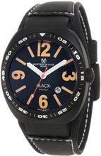 Montres De Luxe AVI-40-QZ-N/A-C Avio Black Quartz Black Dial