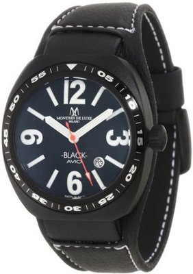 Montres De Luxe AVIO40 Black Avio Black Quartz Black Dial