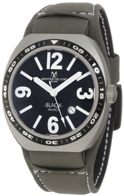 Montres De Luxe AVIO40 VERDE Avio Black Quartz Black Dial