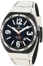 Montres De Luxe BK2501 Avio Aluminum Black PVD White Leather Cuff