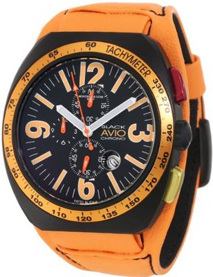 Montres De Luxe BK4805 Avio Aluminum Black PVD Chrono Cuff
