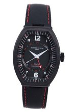 Montres De Luxe EXN 9503 Estremo Black Titanium and Aluminum Luminous Leather Date