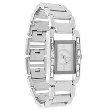 Morgan Ladies Stainless Steel Stone Set Bracelet AN94.10MO 