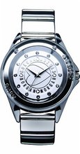 Morgan M1034S Ladies Quartz Analogue White Dial Grey Metal Strap