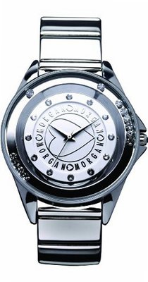 Morgan M1034S Ladies Quartz Analogue White Dial Grey Metal Strap