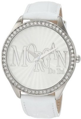 Morgan M1089W Over-Sized Case White Crystallized Bezel