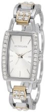 Morgan M1097SGM Classic Crystallized Case Two-Tone Bracelet