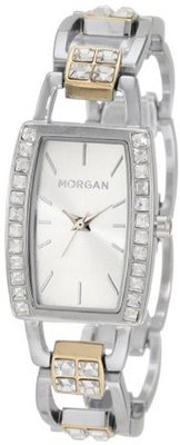 Morgan M1097SGM Classic Crystallized Case Two-Tone Bracelet