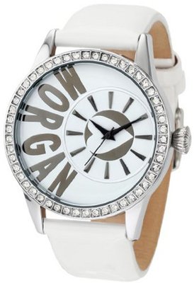 Morgan M1103W Round Crystallized White with Logo