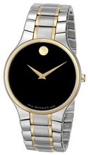 Movado 0606388 Serio Two-Tone Stainless-Steel Black Round Dial