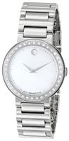 Movado 0606421 Concerto Stainless-Steel and Diamonds White Mother-Of-Pearl Dial