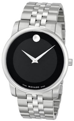 Movado 0606504 Museum Stainless Steel Black Museum Dial Bracelet