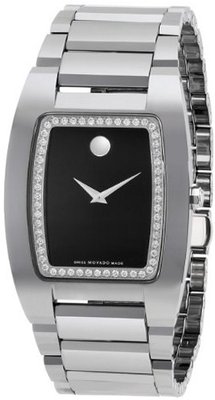 Movado 0606506 Fiero Tungsten Carbide Black Museum Dial with Diamonds