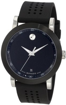Movado 0606507 Museum Black Rubber