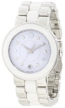Movado 0606540 Cerena Stainless Steel/White Ceramic Case