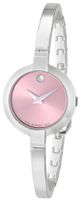 Movado 0606596 Bela Stainless Steel and Pink Dial Bangle