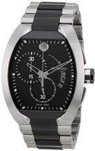 Movado 0606699 Verto Tonneau Black PVD Stainless Steel Case and Bracelet Black Chrono Dial White Accents