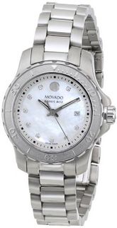 Movado 2600114 Series 800 Stainless Steel Case and Bracelet White Mother-Of-Pearl Dial