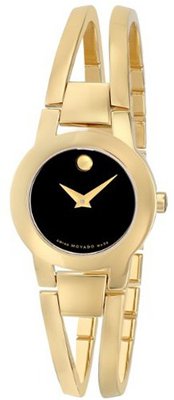 Movado 604758 Amorosa Gold-Tone Stainless Steel Bangle Bracelet