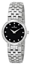 Movado 605586 Faceto Diamond Accented Stainless-Steel