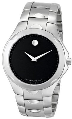 Movado 606378 Luno Sport Stainless-Steel Black Round Dial Bracelet