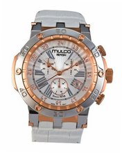 Mulco MW1-29851-111 Stainless Steel Chronograph white Nefesh Collection White Dial