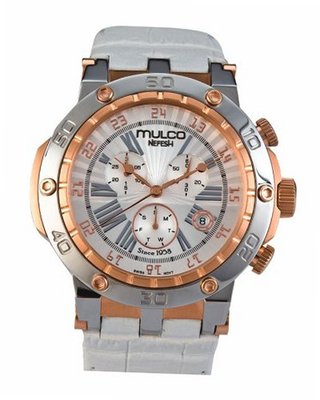 Mulco MW1-29851-111 Stainless Steel Chronograph white Nefesh Collection White Dial