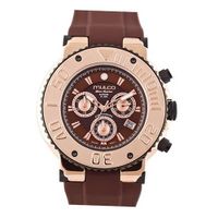 Mulco MW3-70602-035 Stainless Steel Chronograph brown Dial brown Band