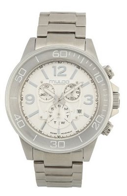 Mulco MW4-90147-311 FERRO White Dial Stainless Steel Swiss Movement