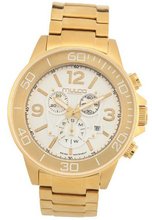 Mulco MW4-90147-321 Ferro Series Gold Tone IP Chronograph Swiss