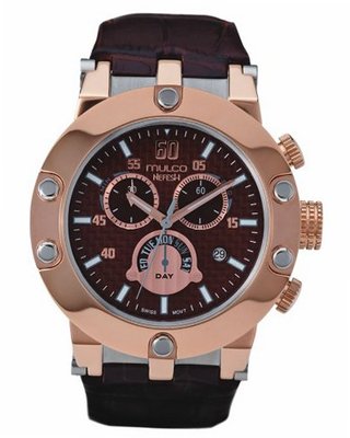 MULCO Unisex MW1-29778-136 Analog Display Swiss Quartz Brown