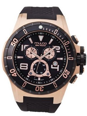MULCO Unisex MW1-29828-023 Analog Display Swiss Quartz Black