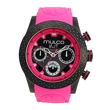 uMULCO Mulco NUIT MIA MW5-1962-058 Pink Silicon 46mm Swiss Movement 
