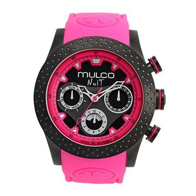 uMULCO Mulco NUIT MIA MW5-1962-058 Pink Silicon 46mm Swiss Movement 
