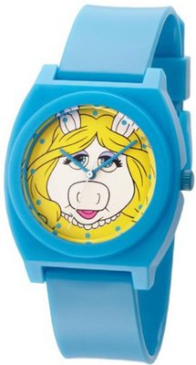 Muppets MU1006 Miss Piggy Dial Blue Plastic Strap
