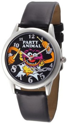 Muppets MU1007 Animal Black Dial Black Strap