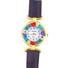 Venezia Millefiori - Black Band & Gold