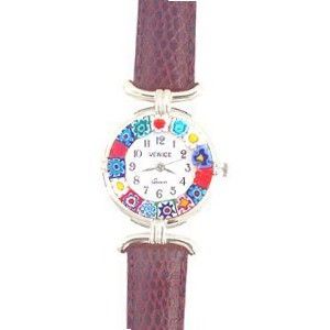 Venezia Millefiori - Brown Band & Silver 