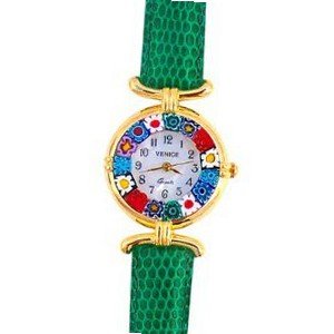 Venezia Millefiori - Green Band & Gold