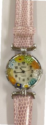 Venezia Millefiori Lilac & Silver 