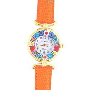 Venezia Millefiori - Orange Band & Gold 