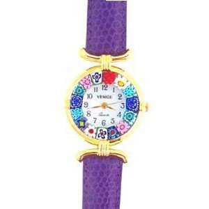Venezia Millefiori - Purple Band & Gold